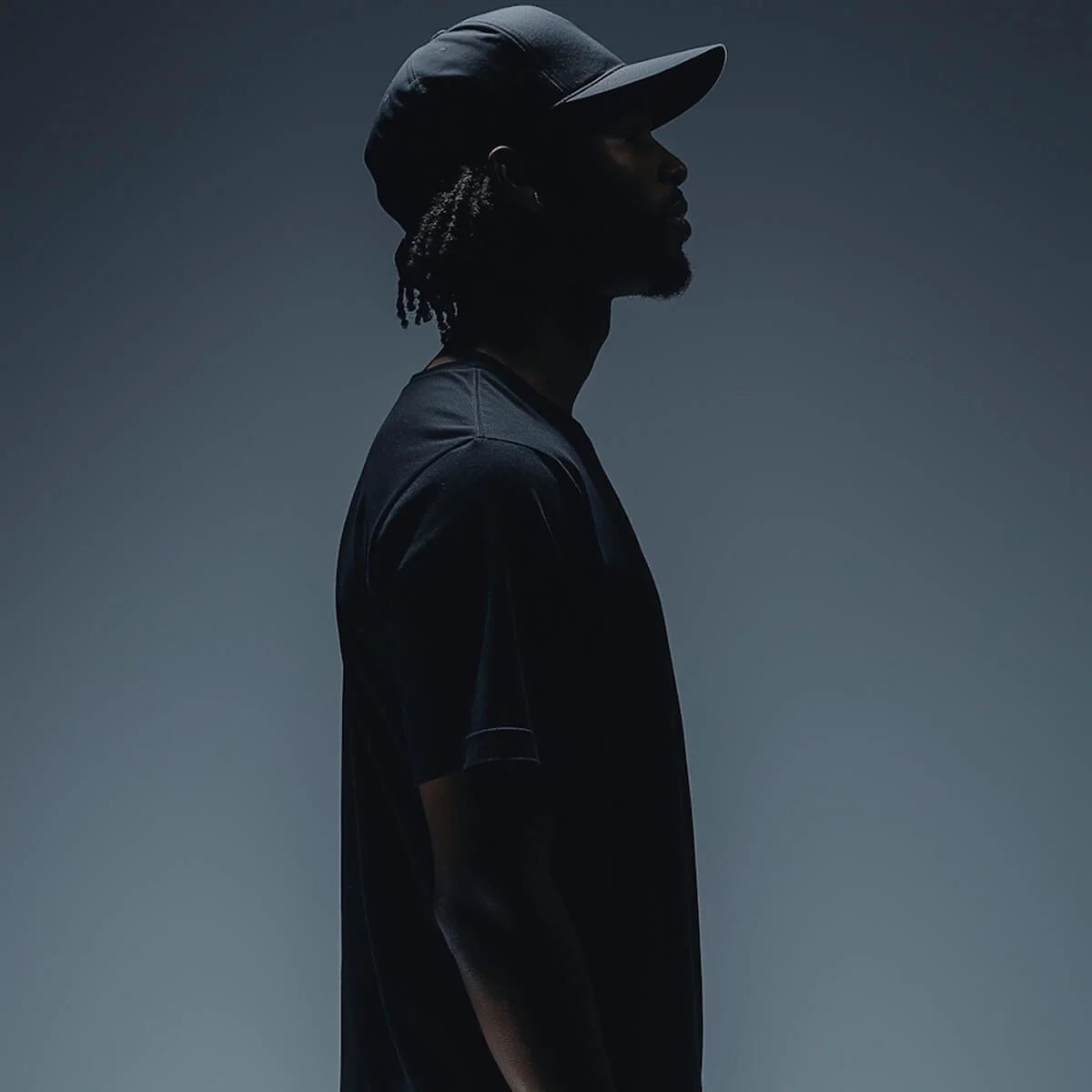 Silhouette in black