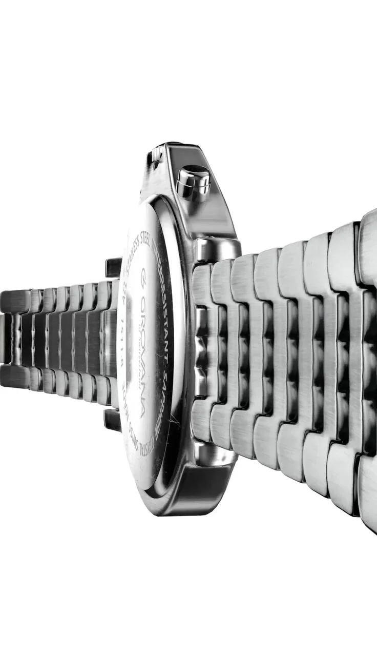 Silver watch detail