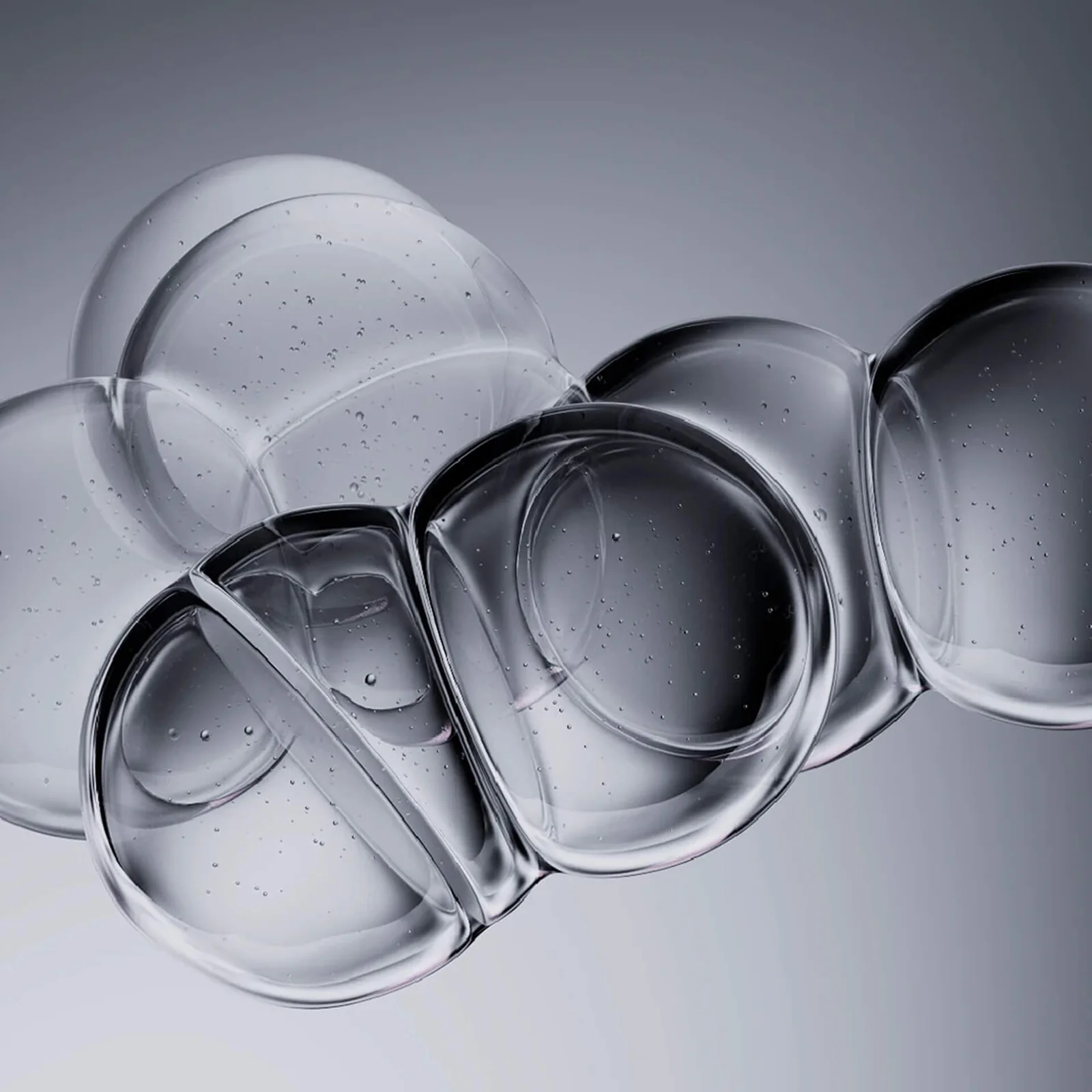 Sculptural silver forms