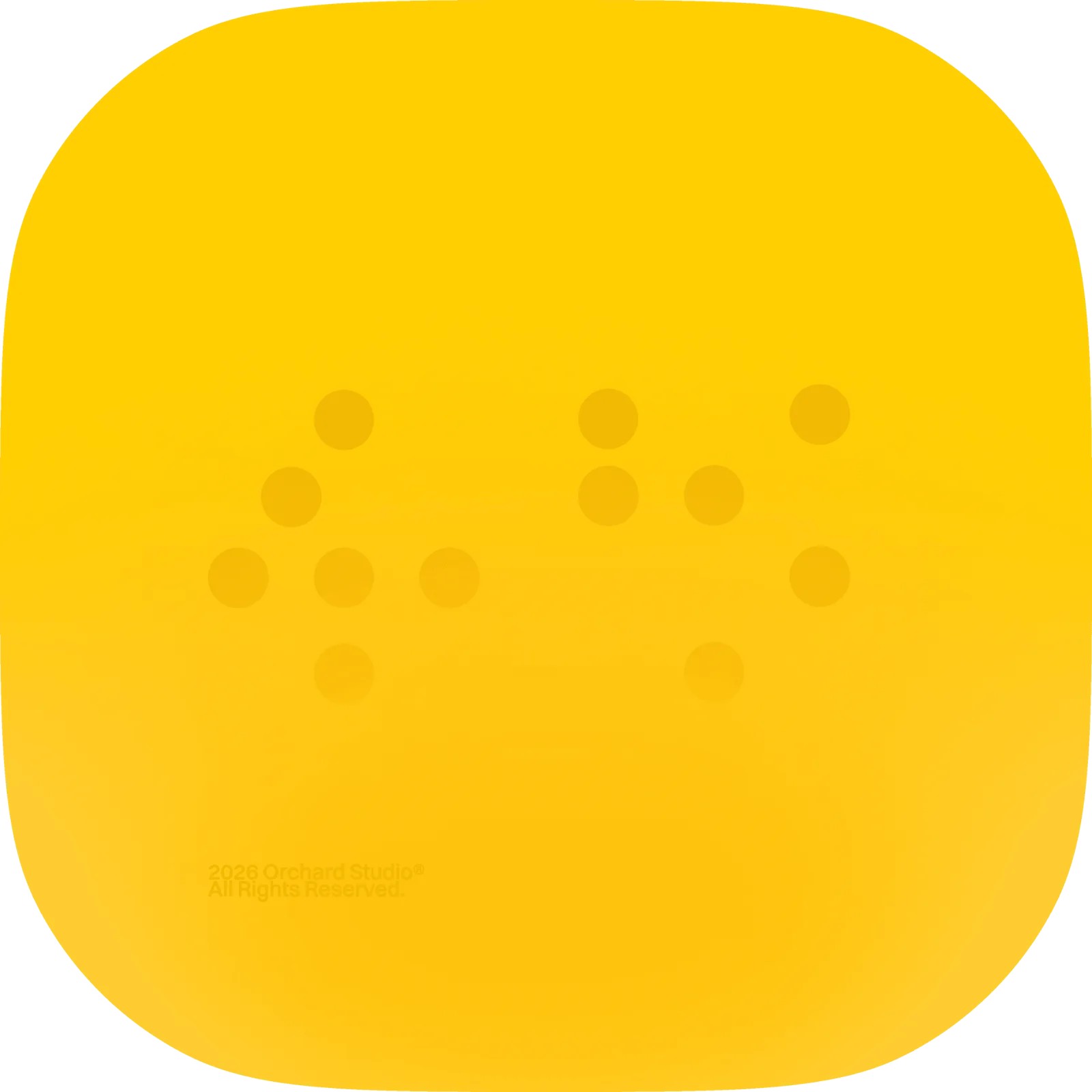 Yellow rounded Orchard identity